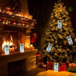 20 Sets Solar Mason Jar Lights 30 LED Fairy Lights With Jar Lid Waterproof Lantern String Lights With 20 Hangers For Outdoor Yard Patio Lawn Garden Wedding Decoration Christmas, Jars Not Included -Xmas Lighting Shop 81iQnJt7Q3L. AC SL1500