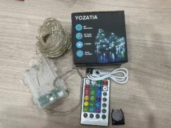 YOZATIA Battery Operated And USB Powered String Lights, 26ft 80LED Fairy Lights, Waterproof Multicolor Changing String Lights With Remote Control For Indoor Outdoor Bedroom Party Christmas, 16 Colors -Xmas Lighting Shop 81iTGt qAQL. AC SL1500