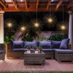 4Pack 800LED Solar Starburst Sphere Lights,Firework Lights Remote Control Timer 8 Modes Dimmable Waterproof Hanging Fairy Light, Copper Wire Sparkly Lights For Patio Party Tent Christmas (Warm White) -Xmas Lighting Shop 81ieiEkrU4L. AC SL1500