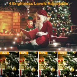 GDEALER Fairy Lights 164FT 500LED 8 Modes Christmas Tree String Lights With Remote Control Dimmable Green Wire Waterproof Twinkle Christmas Lights Outdoor For Party Holiday Yard- Cool White -Xmas Lighting Shop 81k5TAf786L. AC SL1500