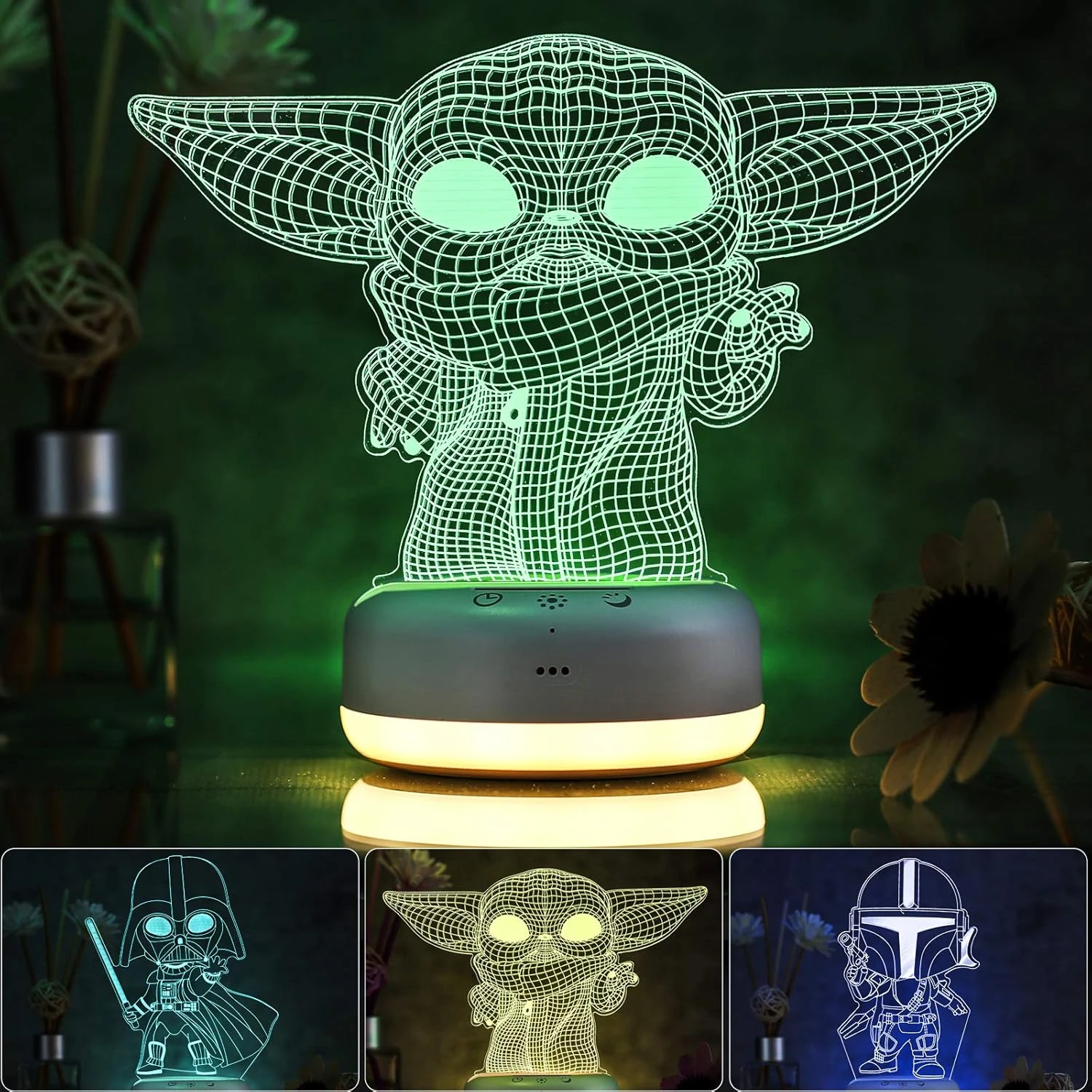 3D Star Wars Night Light For Kids - 3 Patterns And 16 Color Change Decor Lamp - Warm White Light For Sleep - Star Wars Toys For Kids - Birthday & Christmas Gifts For Boys Girls And Star Wars Fans 1 3D Star Wars Night Light For Kids - 3 Patterns And 16 Color Change Decor Lamp - Warm White Light For Sleep - Star Wars Toys For Kids - Birthday & Christmas Gifts For Boys Girls And Star Wars Fans