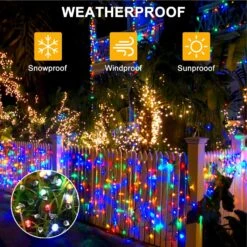 Color Changing Outdoor Christmas Lights, 328Ft 720LEDs Fairy Lights With 11 Lighting Modes & Remote, Multicolor White Christmas Tree Lights Waterproof For Indoor Outside House Decorations -Xmas Lighting Shop 81kKBCTEVL. AC SL1500