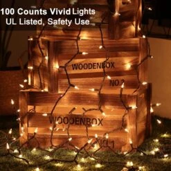 ODEETRONIC Clear Christmas Lights String, 21.63ft 100 Count Incandescent Brown Wire String Lights, UL Certified Outdoor Christmas Lights, Connectable Indoor Tree Lights For Wedding Party, Warm White -Xmas Lighting Shop 81kUNFNV0L. AC SL1500