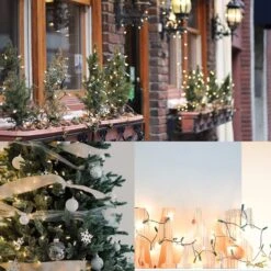 Christmas Lights, 150 Count 33 FT Christmas Mini String Lights, Green Wire Fairy Lights, 120V UL Certified Connectable Xmas Tree Lights For Patio, Holiday, Party, Outdoor Indoor Decoration, Warm White -Xmas Lighting Shop 81kXQOtf2L. AC SL1500