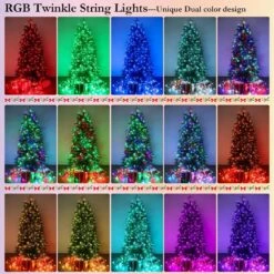 Joomer Color Changing String Lights,180FT 500 LED RGB LED String Lights Outdoor Fairy Twinkle Tree Lights With Remote Timer Plug In For Room Indoor Wedding Party Christmas Decorations -Xmas Lighting Shop 81kctdd7pLL. AC SL1500