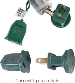 Joiedomi 450(3x150) Counts Clear Green Wire Christmas Lights, Warm White String Lights For Indoor Or Outdoor Christmas Decorations -Xmas Lighting Shop 81keEXIHjML. AC SL1500 1