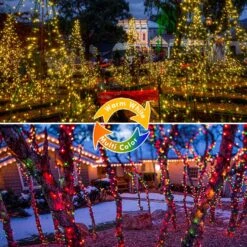 2-Pack 66FT 200 LED Color Changing Christmas String Lights (Warm White To Multicolor), Extendable Christmas Tree Lights With Memory Function & Timer & Remote, Christmas Light For Garden Holiday Decor -Xmas Lighting Shop 81kfGEYrYwL. AC SL1500