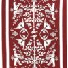 SKL Home Vern Yip Christmas Carol Table Runner, 72 X 13 Inches, Red