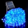 JMEXSUSS 200 LED Garden Decor Solar Rope Lights Outdoor, 72ft IP 65 Outdoor Waterproof Solar Rope Lights With 8 Modes, PVC Tube Solar Christmas Lights For Trampoline Fence Yard Walkway Christmas(Blue)