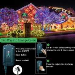 Color Changing String Lights Outdoor Solar Powered, 33FT 100 LED Colorful Christmas Lights With Remote Timer Waterproof Multicolor Fairy Lights For Garden Party Yard Tree Halloween Christmas Decor -Xmas Lighting Shop 81lVVY7wYVL. AC SL1500