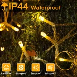 Ollny String Lights 131FT 396LED, Outdoor Waterproof LED Fairy Lights With Remote, 8 Modes Plug In Christmas Lights For Tree Patio Party Garden Bedroom Classroom Indoor Outside(Warm White) -Xmas Lighting Shop 81lZwmGi0 L. AC SL1500