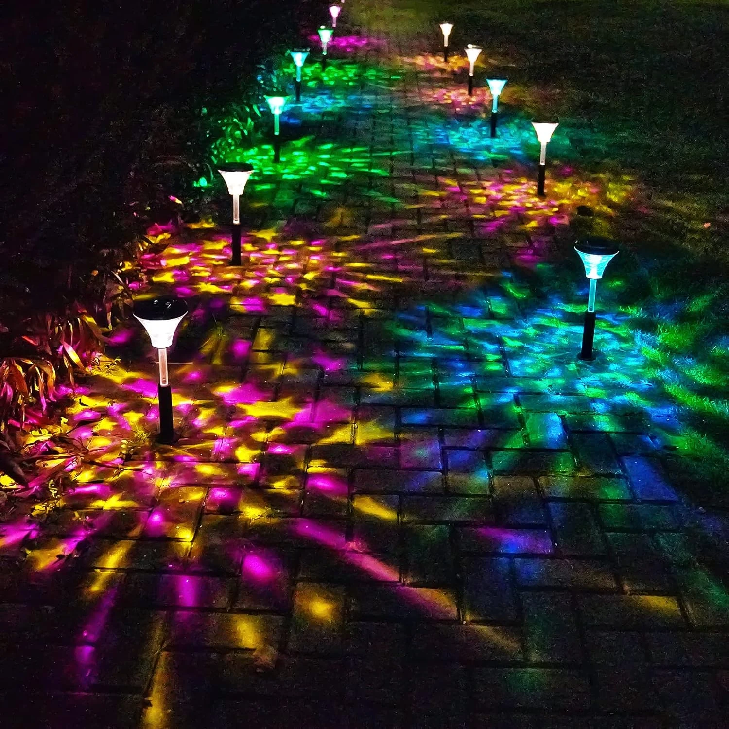 AGPTEK Solar Pathway Lights 6 Pack, Bright Christmas Decorative Dynamic Color Changing & Warm White Solar Lights Outdoor, Solar Landscape Path Lights For Garden, Yard, Driveway, Walkway, Fence, Lawn 1 AGPTEK Solar Pathway Lights 6 Pack, Bright Christmas Decorative Dynamic Color Changing & Warm White Solar Lights Outdoor, Solar Landscape Path Lights For Garden, Yard, Driveway, Walkway, Fence, Lawn