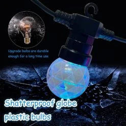 Afirst Disco Ball String Lights - Party Light String 41FT Weatherproof Shatterproof Color Changing Christmas Lights For Holiday Party Decor -Xmas Lighting Shop 81lfBTV5o6L. AC SL1500