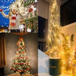 BHCLIGHT 66Ft 200 LED Fairy Lights Plug In, Waterproof String Lights Outdoor 8 Modes Copper Wire Lights Bedroom Decor, Twinkle Lights For Girl's Room Garden Christmas Party Wedding (Warm White) -Xmas Lighting Shop 81lqICfsdPL. AC SL1500