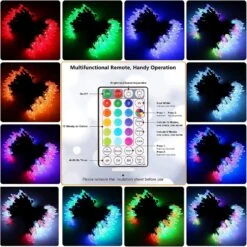 Joomer C9 Christmas Color Changing String Lights Outdoor Indoor,33ft 50LED Green Wire Christmas Tree Lights,32 Keys Remote Control Fairy Lights For Christmas Party Wedding Decoration -Xmas Lighting Shop 81mO4SegYtL. AC SL1500