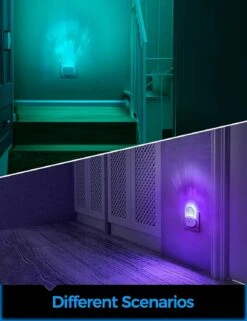 Emeritpro Night Lights Plug Into Wall 【2 Pack】, Night Light For Kids, LED Night Light With Dusk To Dawn Sensor Brightness Warm White Adjustable RGB Mode Nightlight Christmas Gifts For Baby, Childrens -Xmas Lighting Shop 81mia5eD7L. AC SL1500
