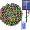 Solar Christmas Lights Outdoor Waterproof - 8 Mode 200LED 72ft LED Mini Solar Power String Lights, Multicolor Fairy Light Strings Decorations For Xmas Trees, Patio, Garden, Fence, Path, Holiday, Party