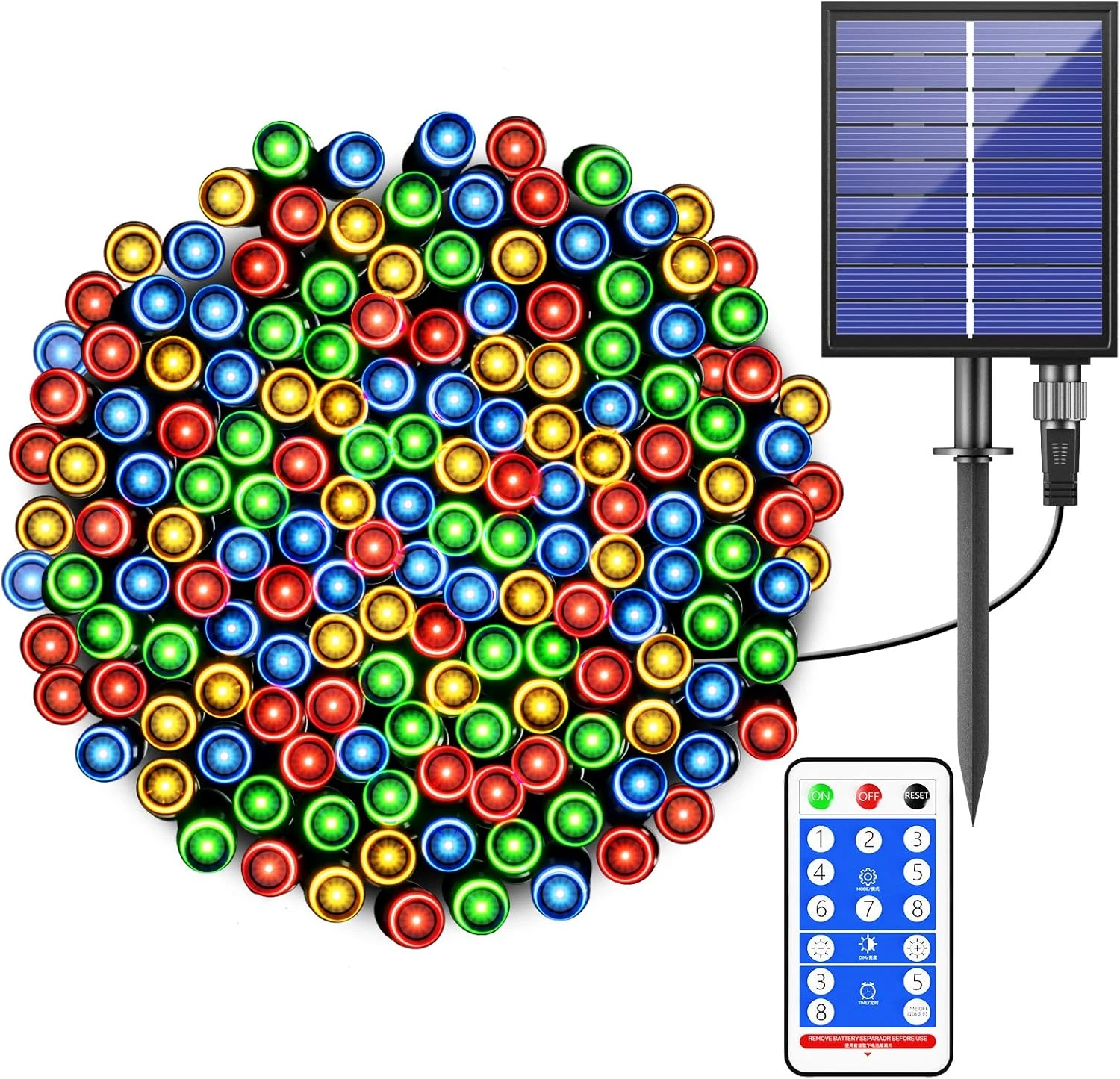 Solar Christmas Lights Outdoor Waterproof - 8 Mode 200LED 72ft LED Mini Solar Power String Lights, Multicolor Fairy Light Strings Decorations For Xmas Trees, Patio, Garden, Fence, Path, Holiday, Party 1 Solar Christmas Lights Outdoor Waterproof - 8 Mode 200LED 72ft LED Mini Solar Power String Lights, Multicolor Fairy Light Strings Decorations For Xmas Trees, Patio, Garden, Fence, Path, Holiday, Party