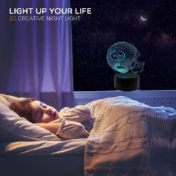 Football Helmet Shape 3D LED Optical Illusion Acrylic Night Light 7 Colors Change Dimmable USB Powered Bedroom Decoration Table Lamp Birthday Christmas Gift For Child Kids SF Fans, Men, Women, Teens -Xmas Lighting Shop 81olLzRN74L. AC SL1500