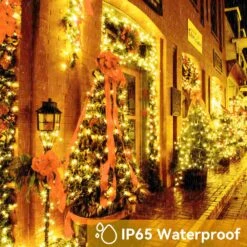 Warm Yellow Christmas Halloween 320 LED String Lights 122FT Outdoor String Lights With 8 Modes Plug In Waterproof Fairy Lights Indoor For Party Carnival Supplies, Outdoor Patio Yard Lawn Garden Decor -Xmas Lighting Shop 81pBoTBBzWL. AC SL1500