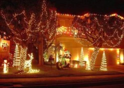 Woohaha Solar Fairy String Lights Outdoor Waterproof, 2 Pack 33ft 100LED Solar Powered String Lights For Christmas Patio Home, Wedding, Party (100LED 2pcs, Warm White) -Xmas Lighting Shop 81pH m2n43L. AC SL1500