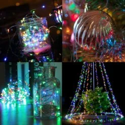 Kolpop Solar String Lights, 78.7FT 240LED Solar Fairy Lights 8 Modes Copper Wire Solar Powered Fairy Lights Outdoor Waterproof For Christmas, Garden, Yard, Party, Camping, Patio, Tree (Multi-Color) -Xmas Lighting Shop 81pPDgbWZL. AC SL1300