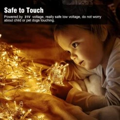 Gresonic 33ft 100 LED String Lights Indoor Outdoor, Warm White Christmas Lights Clear Wire, 8 Modes Waterproof Twinkle Fairy String Lights Plug In For Tree Room Bedroom Wedding Decorations -Xmas Lighting Shop 81pyESaNZYL. AC SL1500