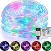 Mlambert 99Ft LED Rope Lights Outdoor, 16 Colors RGB Remote Control Fairy String Lights Plug In With 300 LEDs, Waterproof, Super Durable For Bedroom Patio Halloween Christmas Tree Garden Yard Decor