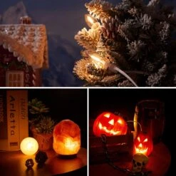 Meonum Accessory Cord With 3 LED Light Bulbs, 8.2 Ft Indoor Blow Mold Light Cord With Female Plug For Halloween Pumpkins Christmas Village Houses And Craft Projects Decoration, Warm White (1 Pack) -Xmas Lighting Shop 81qbp06WaRL. AC SL1500 1