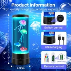Jellyfish Lava Lamp, Color Changing Jellyfish Tank Aquarium Lamps, Bedroom Desktop Sleep Lamp, Night Light For Kids Room Decor, Relax Birthdays Christmas Gifts For Girls Boys Adults -Xmas Lighting Shop 81qnEACRp7L. AC SL1500