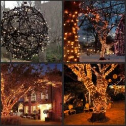 YULETIME Warm White LED Christmas Lights With Black Wire, 66 Feet 200 Count UL Certified Commercial Grade LED Halloween String Light Set (Warm White - Black Wire) -Xmas Lighting Shop 81qpyftB1VS. AC SL1500