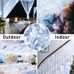 JMEXSUSS 163ft 500 LED String Lights Outdoor, 8 Modes Christmas String Lights Indoor Outdoor Waterproof, Clear Wire Twinkle Lights Plug In For Outside Bedroom Tree Yard Wedding Christmas Decorations -Xmas Lighting Shop 81rD98jnBL. AC SL1500