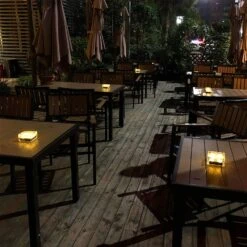 Epicgadget Solar Ice Cube Shaped Light, 2.8x2.8x2 Inch Ice Cube Shaped Warm White Outdoor Solar Garden Decorative Lights For Walkway Pathway Backyard Christmas Decoration Parties (8 PCS) -Xmas Lighting Shop 81ruBy6bI2L. AC SL1500