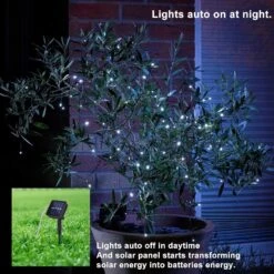 Solar Christmas Lights, 78.8FT 200 LED Solar String Lights Outdoor Waterproof, 8 Lighting Modes Solar Fairy Lights For Indoor/Outdoor Garden, Patio, Yard, Christmas,Wedding Party Decor (White) -Xmas Lighting Shop 81ruO9mVWeL. AC SL1500