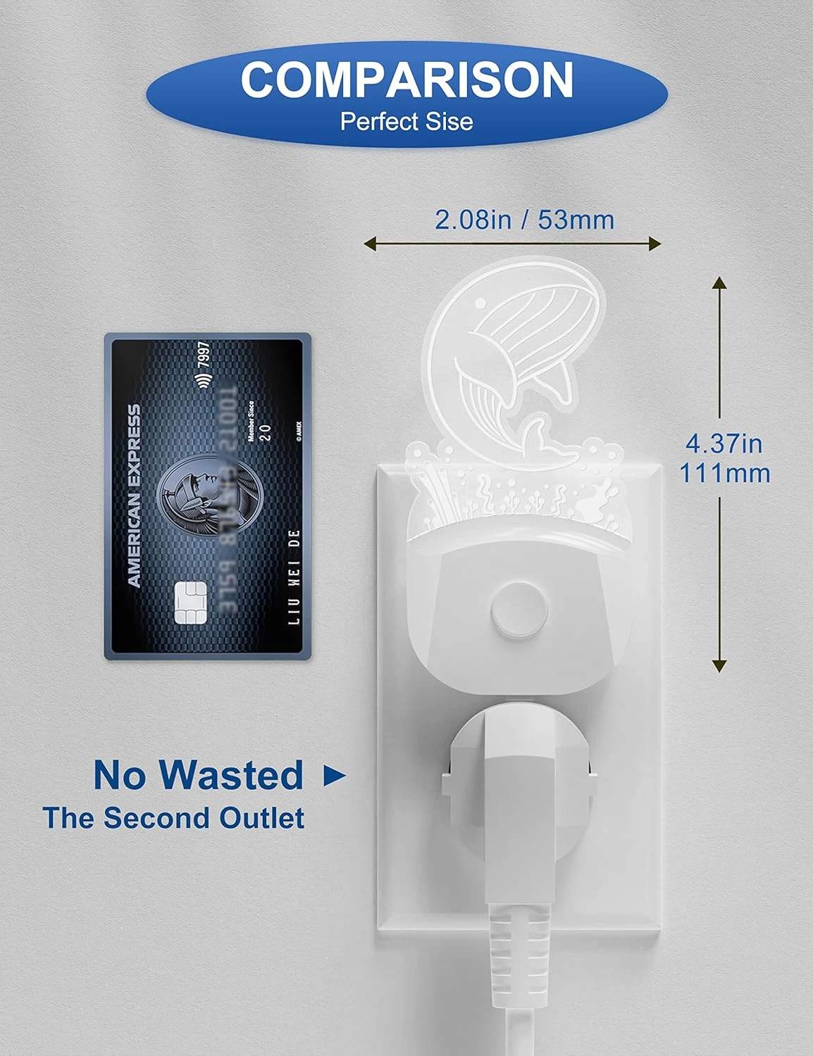 Night Lightsγπ ππππ€γππ‘ππ₯π LED Cute Kids Night Light Plug Into Wall, RGB Color Changing + Soft White Dusk To Dawn Sensor For Boy And Girl's Christmas Gift Room Bedroom Hallway Stairway 6 Night Lightsγπ ππππ€γππ‘ππ₯π LED Cute Kids Night Light Plug Into Wall, RGB Color Changing + Soft White Dusk To Dawn Sensor For Boy And Girl's Christmas Gift Room Bedroom Hallway Stairway - Image 6