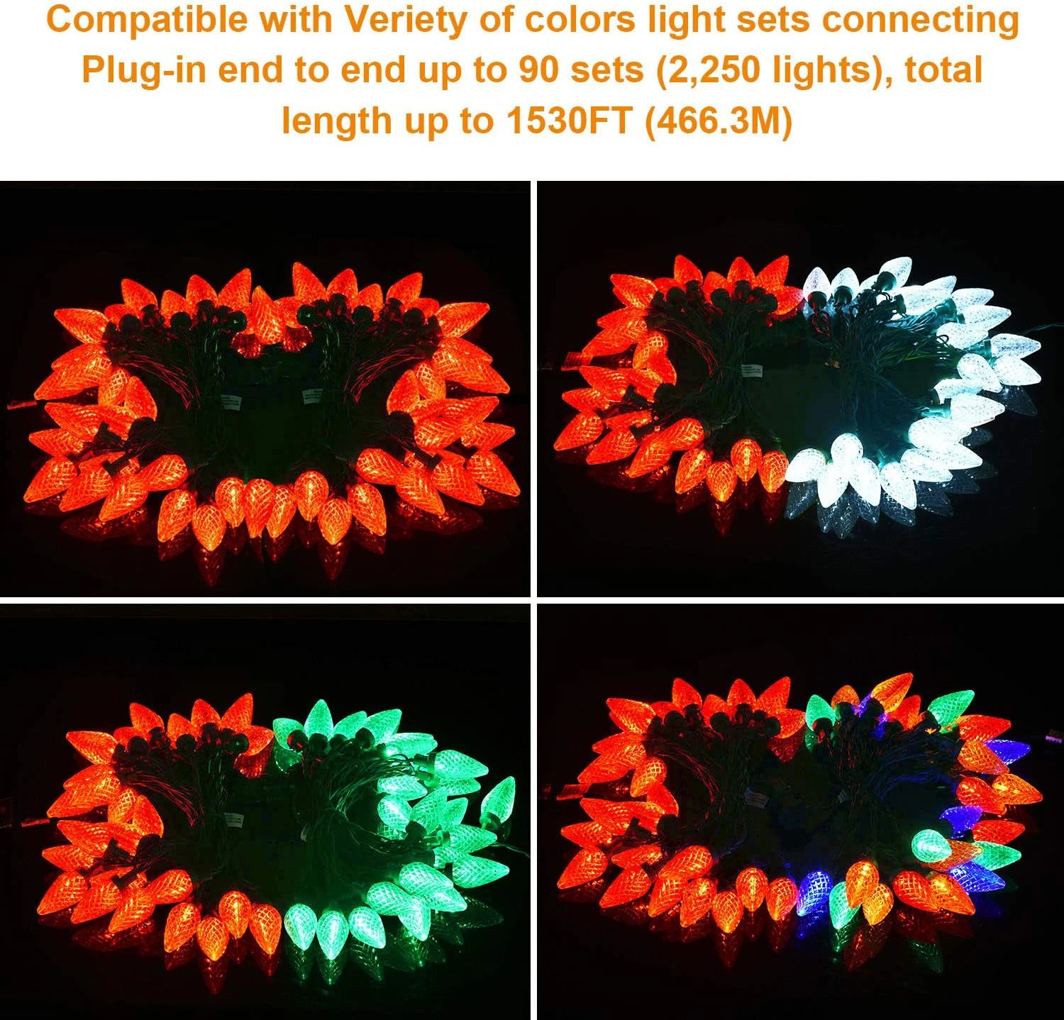 Silvom Red Christmas Lights, 25 LED Srawberry Lights, 16ft Xmas Lights, 120V UL Certified Indoor & Outdoor String Lights For Halloween, Thanksgiving Day, Christmas Tree, Wedding, Holiday Decoration 5 Silvom Red Christmas Lights, 25 LED Srawberry Lights, 16ft Xmas Lights, 120V UL Certified Indoor & Outdoor String Lights For Halloween, Thanksgiving Day, Christmas Tree, Wedding, Holiday Decoration - Image 5