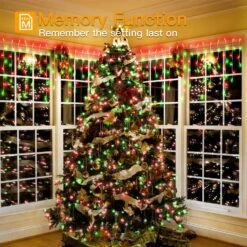 Ollny Icicle Christmas Lights Outdoor 486LED 40FT - 8 Modes Timer Waterproof Connectable Fairy String Lights, Remote Plug In For House Yard Patio Indoor Outside Christmas Decorations - Red And Green -Xmas Lighting Shop 81sObbqwsVL. AC SL1500