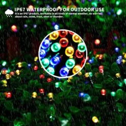 MAOKOT Solar Christmas Lights Outdoor Waterproof Solar String Lights 72ft 8 Modes 200 LED Outdoor Christmas Lights For Garden, Christmas, Xmas Tree Decor,Pack Of 2(Multicolored) -Xmas Lighting Shop 81uV830imL. AC SL1500