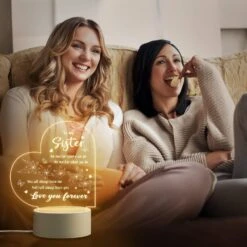 Sisters Gifts From Sister, Sister Birthday Gift Ideas - Engraved Night Light, Birthday Gifts For Sister From Sister Brother, Mothers Day Graduation Christmas Gifts For Sister -Xmas Lighting Shop 81uyz3 y3L. AC SL1500