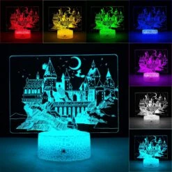 JunHang Harry Gifts Night Light For Kids Hogwarts Castle 3D Illusion Lamp 16 Colors Changing With Remote Control Cool Stuff Magic Gifts For Boys Girls Christmas Birthday -Xmas Lighting Shop 81vxjEFKamL. AC SL1500