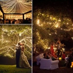 AMIR Upgraded Solar String Lights, 240 LED Copper Wire Lights, 78.6ft 8 Modes Starry Lights, Waterproof Fairy Christmas Decorative Lights For Outdoor, Wedding, Homes, Party (Warm White - Pack Of 2) -Xmas Lighting Shop 81w5zpduuML. AC SL1500