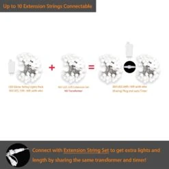 LED Globe String Lights, 100 LED Warm White Globe String Lights Plug In, Waterproof Globe Lights For Indoor And Outdoor, Ideal For Home, Wedding Party, Christmas, Balcony, 49ft Extendable Globe String -Xmas Lighting Shop 81wG2XXoNJL. AC SL1500