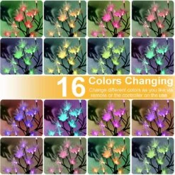 Ypdtacosu Colorful Table Top Tree For Home Decorations, 16 Colors Fiber Twinkling Blossom Flower Lamp Remote Timer Tabletop Christmas Decorations Night Light For Living Room Wedding Party -Xmas Lighting Shop 81wVvhdxjL. AC SL1500
