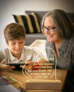 Hiipeenow Grandma Gifts From Grandchildren, Engraved Night Light 15 * 19CM, Birthday Christmas Mothers Day Gifts For Grandma, Nana, Grammy, Grandmother -Xmas Lighting Shop 81weevhfTTL. AC SL1500