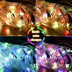 Litogo Extra-Long 197FT 500 LED String Lights, Plug In Fairy Lights With 8 Lighting Modes Christmas Lights Outdoor, IP65 Waterproof Multicolor Sting Lights Indoor For Bedroom Party Tree Decoration -Xmas Lighting Shop 81wp wWOFYL. AC SL1300