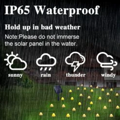 T4U888 30 PCS Mushroom Solar Lights, 8 Modes Outdoor Fairy Lights With 800Mah Battery Waterproof Garden Light For Backyard Wedding Christmas Party(Warm White-1) -Xmas Lighting Shop 81wynfmTgTL. AC SL1500