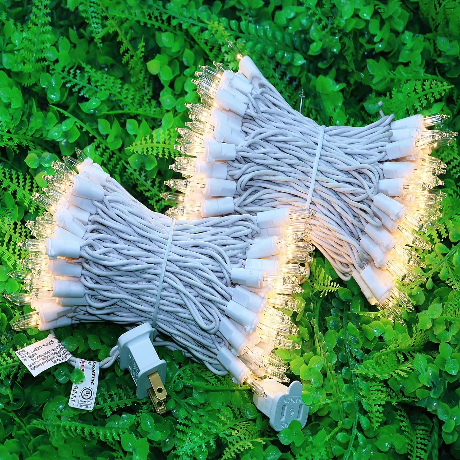 LUCKY SHINE 200 Clear Bulbs White Wire Christmas Lights, Pack Of 2 Sets 100 Light, UL Certified And Commercial Grade Mini Lights String 66 Ft, For Outdoor And Indoor Use 3 LUCKY SHINE 200 Clear Bulbs White Wire Christmas Lights, Pack Of 2 Sets 100 Light, UL Certified And Commercial Grade Mini Lights String 66 Ft, For Outdoor And Indoor Use - Image 3