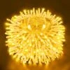 Ollny String Lights 131FT 396LED, Outdoor Waterproof LED Fairy Lights With Remote, 8 Modes Plug In Christmas Lights For Tree Patio Party Garden Bedroom Classroom Indoor Outside(Warm White)