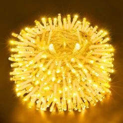 Ollny String Lights 131FT 396LED, Outdoor Waterproof LED Fairy Lights With Remote, 8 Modes Plug In Christmas Lights For Tree Patio Party Garden Bedroom Classroom Indoor Outside(Warm White)
