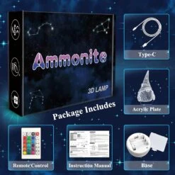 Ammonite Gnome 3D Illusion Night Light For Kids, 3D Optical USB LED Light With Remote Touch 16 Color Flashing Changing Timer Desk Lamps Room Decor Festival Birthday Christmas Gifts -Xmas Lighting Shop 81xzHr4VAJL. AC SL1500